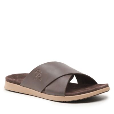 Kamik Men's Marty Cross Sandal Dark Brown - HK0691-DBR, Dark Brown