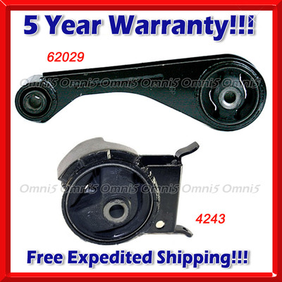 M259 Fits 2001-2003 Toyota Prius 1.5L AUTO, Torque Strut & Trans Mount Set 2pcs