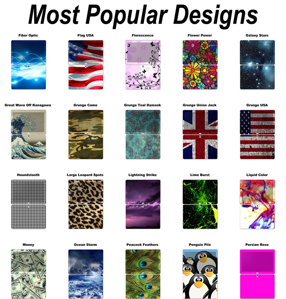 Choose Any Vinyl Skin Design for Samsung Galaxy Tab Pro 10" SM-T520 - SM-T525 Foto 3 de 4