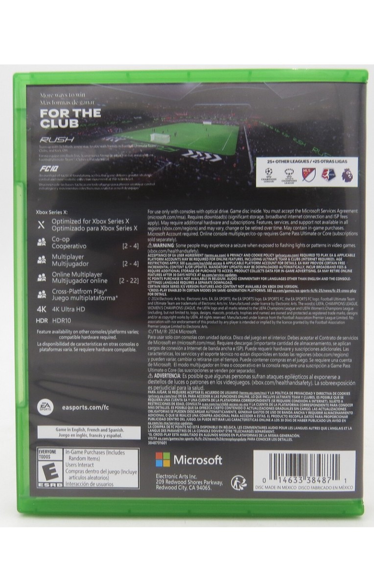 EA Sports FC 25 - Microsoft Xbox Series X & Xbox One In Original