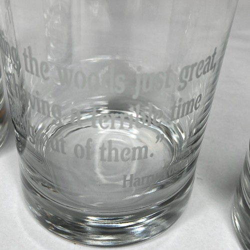 Juego de vasos de whisky grabados citas de golfistas vaso de roca vidrio transparente juego de vajilla 5 - Imagen 4 de 10