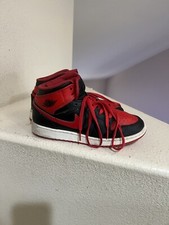 NIKE AIR JORDAN 1 MID GS DQ8423-060 BLACK FIRE RED WHITE YOUTH SIZE 6.5Y