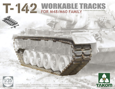 PKTAK02164 Takom Maßstab 1:35 T-142 bearbeitbare Gleise für M48/M60 Familie
