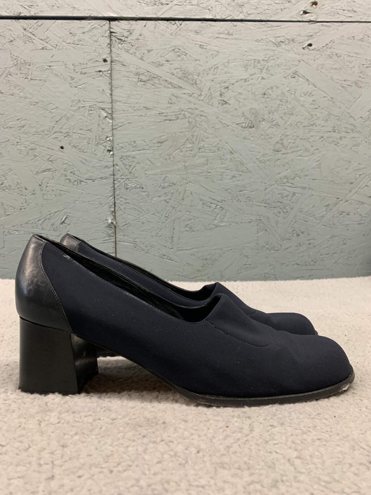 SAOLA Decolte donna Aldo Chelini 8 5M nere tacco a blocco Made in Italy suola in pelle