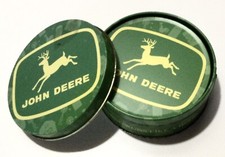 John Deere Coasters with Metal Case, Set of 6, For Collectors - Licensed