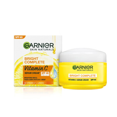 Garnier Skin Naturals Bright Complete Vitamin C Serum Cream with SPF40, 45g