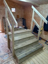 Quality large wooden steps, stairs, mobile home, spa, static, Caravan Park