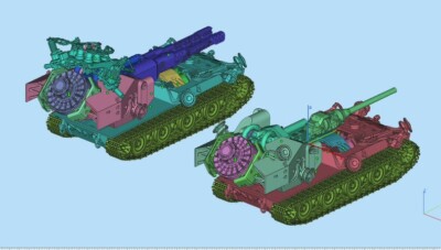 3D printing 1/72 Waffentrager E-100 WT/E-110 BT Tank unpainted model kit-