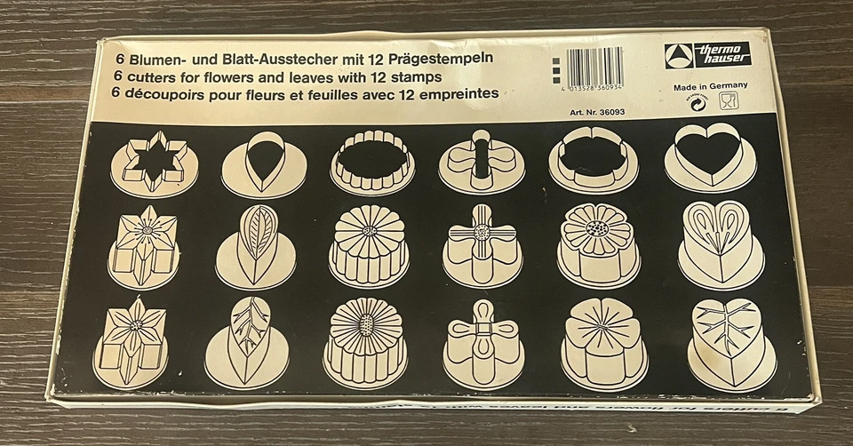THERMOHAUSER Cortador de Galletas Set Flores Hojas Alemania Juego de 18 Piezas en Caja 36093 Foto 2 de 4