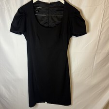 Mango Suit Ladies Short Sleeve Black Smart Formal Dress Size Large