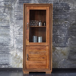 Glasvitrine Khan 6305 Aus Sheesham Massivholz Vitrine Von Wolf Mobel Ebay