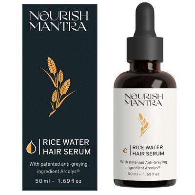 Nourish Mantra Anti-Greying Rice Water, Arcolys & Bockshornklee Extract Serum...