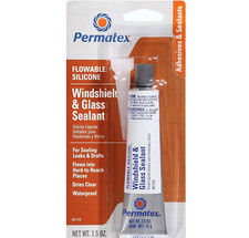 Permatex 81730 Flowable Silicone Windshield and Glass Sealer, 1.5 oz.