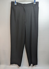 Liz Claiborne LizSport Women's Dress Pants 10 Stretch Straight Black Rayon Blend
