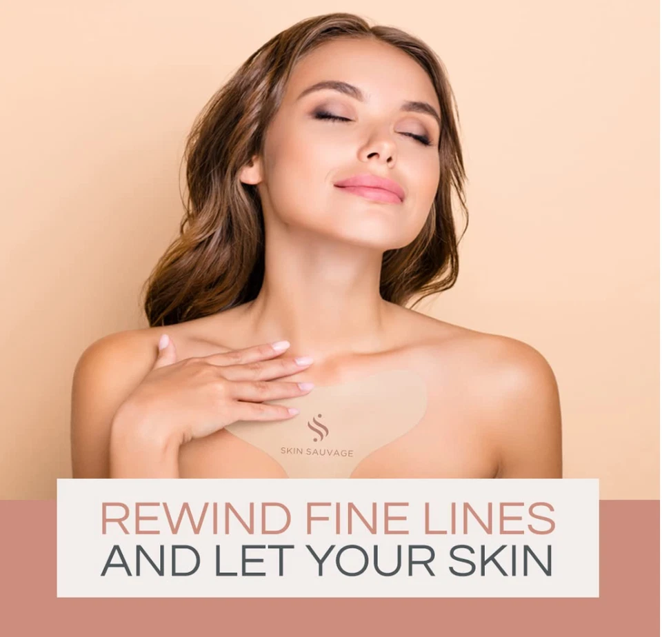 Almohadillas de silicona reutilizables antiarrugas y antienvejecimiento para pecho SKIN SAUVAGE. Pack 2 Foto 2 de 4