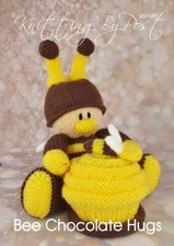 New Knitting Pattern Chocolate Orange Honey Bee Knitting by Post A5 Leaflet