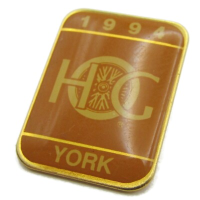 Vintage 1994 HOG Harley-Davidson Pin York PA Chapter Badge HOC Wheel Logo