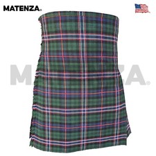 Scottish National Tartan 8 Yards 16oz Men's Kilt with Free Flashes - Casual
