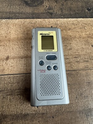 Memorex Digital Voice Recorder MB2054  Tested Works 4 Hour Voice Activated VOX