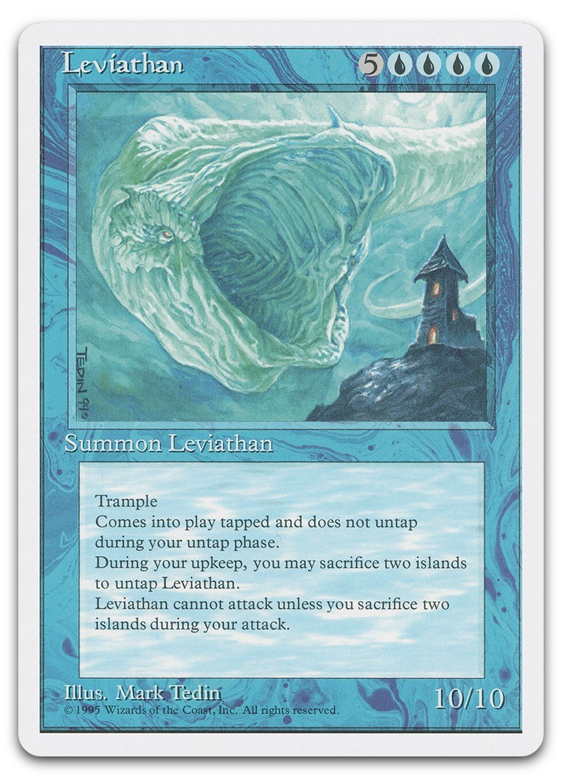 Leviathan (LP) Fourth Edition 4ED Magic MTG
