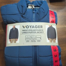 Voyager Mens Polar Fleece Lined Puffer Jacket...