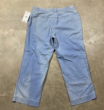 Woolrich Bleached Denim Pants Women’s 6 30x24 Light Blue Cropped Jeans 