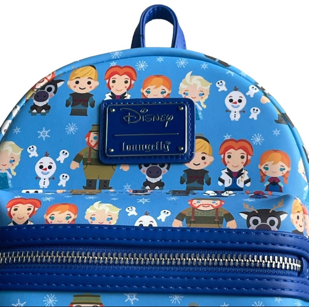 Loungefly Disney Frozen Chibi Mini Backpack Elsa Anna Olaf Blue Bag NEW Loungefly Exclusive Disney Frozen Chibi Olaf | Mercari main image 4