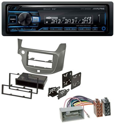 Alpine USB Bluetooth DAB MP3 Autoradio für Honda Jazz (ab 2009) - silber