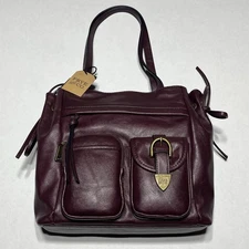 FRYE AND CO. Women’s Barolo Red Leather Callaway Tote Bag NEW Free Shipping!