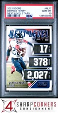 2021 PANINI SCORE NEXT LEVEL STATS #NL17 DERRICK HENRY PSA 10