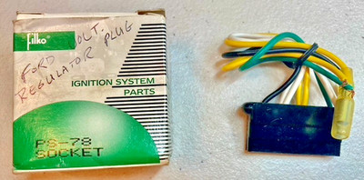 Filko No. PS-78 Ford Voltage Regulator Socket in Original Box !