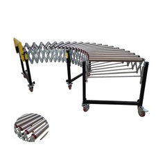 Unpowered Flexible Expandable Conveyor 23.6" Wide 47.2″-118″ Long Adjustable New