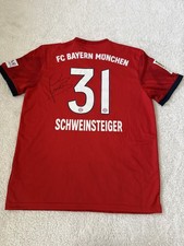 Bastian Schweinsteiger signed shirt Bayern Munich 2017-2018 FC Bayer VS Chicago