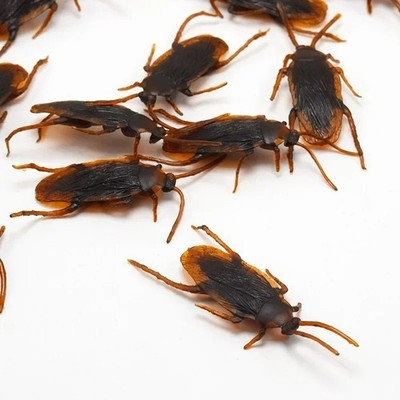 50x gefälschte Kakerlake Tausendfüßler Skorpion Streich Käfer Spielzeug Halloween Witz Requisiten UK