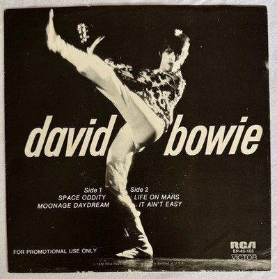 DAVID BOWIE -Space Oddity/Life On Mars +2- Very Rare Unique US Promo Only EP