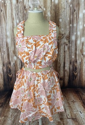 Aerie Skirt / Top Orange Floral Size XL/XXL