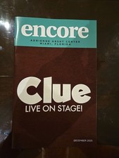 CLUE: LIVE ON STAGE Playbill! Adrienne Arsht Center. Miami, FL Christina Anthony