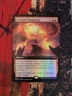 MTG Card: Explosive Singularity (Kamigawa: Neon Dynasty) EXTENDED ART FOIL