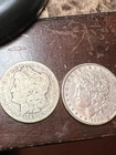 1888-O & 1888 Morgan Silver Dollars  .900 Silver