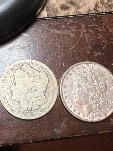 1888-O & 1888 Morgan Silver Dollars  .900 Silver