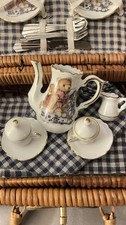 Bear Honey and Friends Miniature Porcelain Tea Set Reutter Germany