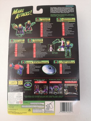 Martian Spy Girl Mars Attacks! Trendmasters Sealed Funktioniert - A17 - Bild 2 von 4