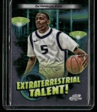 2023-24 Topps Chrome Cosmic #ET-12 De'Aaron Fox Extraterrestrial Talent
