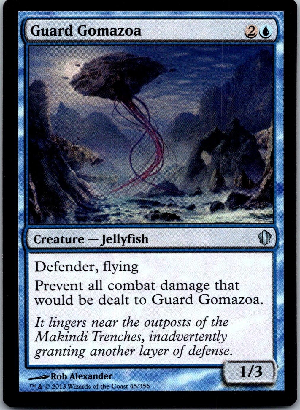 Guard Gomazoa 45 Uncommon Commander 2013 Magic: The Gathering Moderately Played