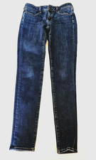 American Eagle Jeans Jegging Women's sz 4 long super stretch med wash blue denim