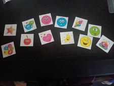 PACKAGE WITH 12 CHILDREN TATTOO'S 4X4 CM NEW