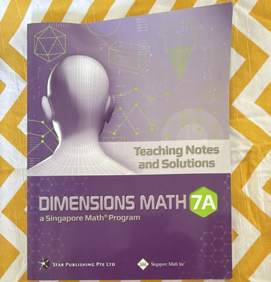 Dimensions Math 7A Singapore Math Middle School Workbook Paperback English Star
