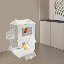 Bird Cage with Food Bowls Bath, Flight Cage, Bird Cage for Medium  Small Birds