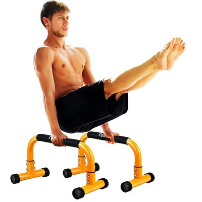 Teclor Push Up Bar, Parallettes Bars For L-sit & Dip, Heavy-Duty No Wobbling ...