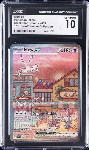 2023 POKEMON PROMOS 151 ULTRA-PREMIUM COLLECTION #053 MEW EX CGC 10 GEM MINT